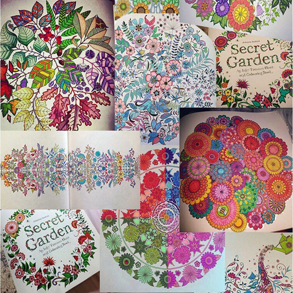 Stress Office School Mixed Colouring Graffiti Painting Books Hand Painted Drawing Coloring Book