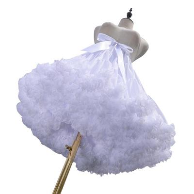 55cm Lolita Schwarz & Weiß Tüll Wolke Baumwolle Petticoat