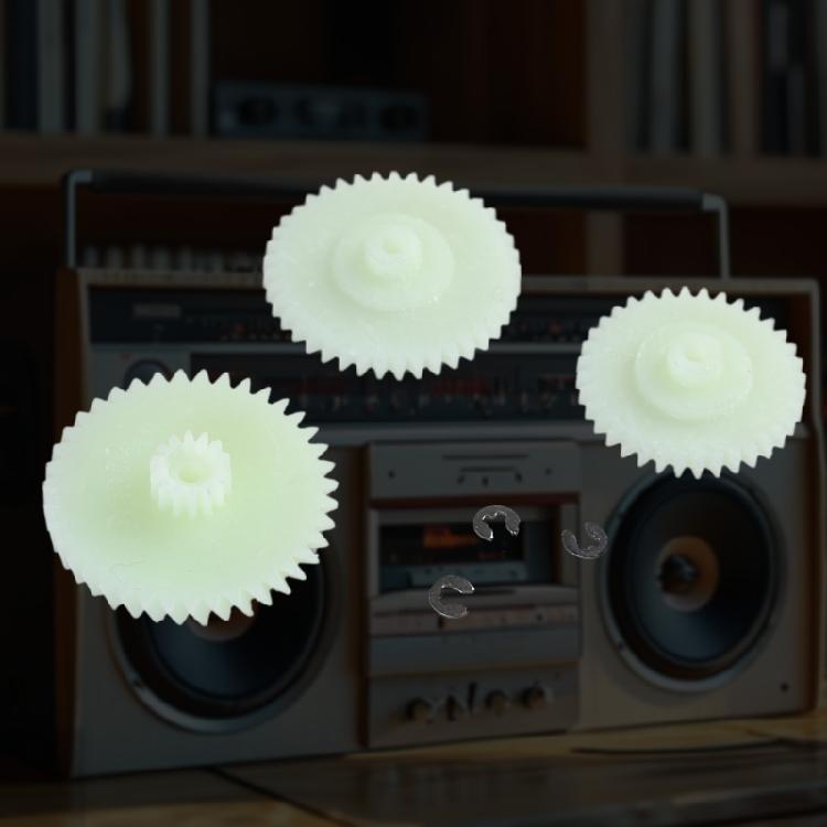 3Pcs/pack Essential Cassette Gear for AQ5030/D8187/D8303/D8479 Tape Recorder Equipment Maintenance & Repair Part