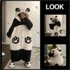 Winter Pyjamas Frauen Erdbeere Cartoon Mit Kapuze Lange Robe Jacke Nette Tragen Nachtwäsche Kawaii Flanell Warm