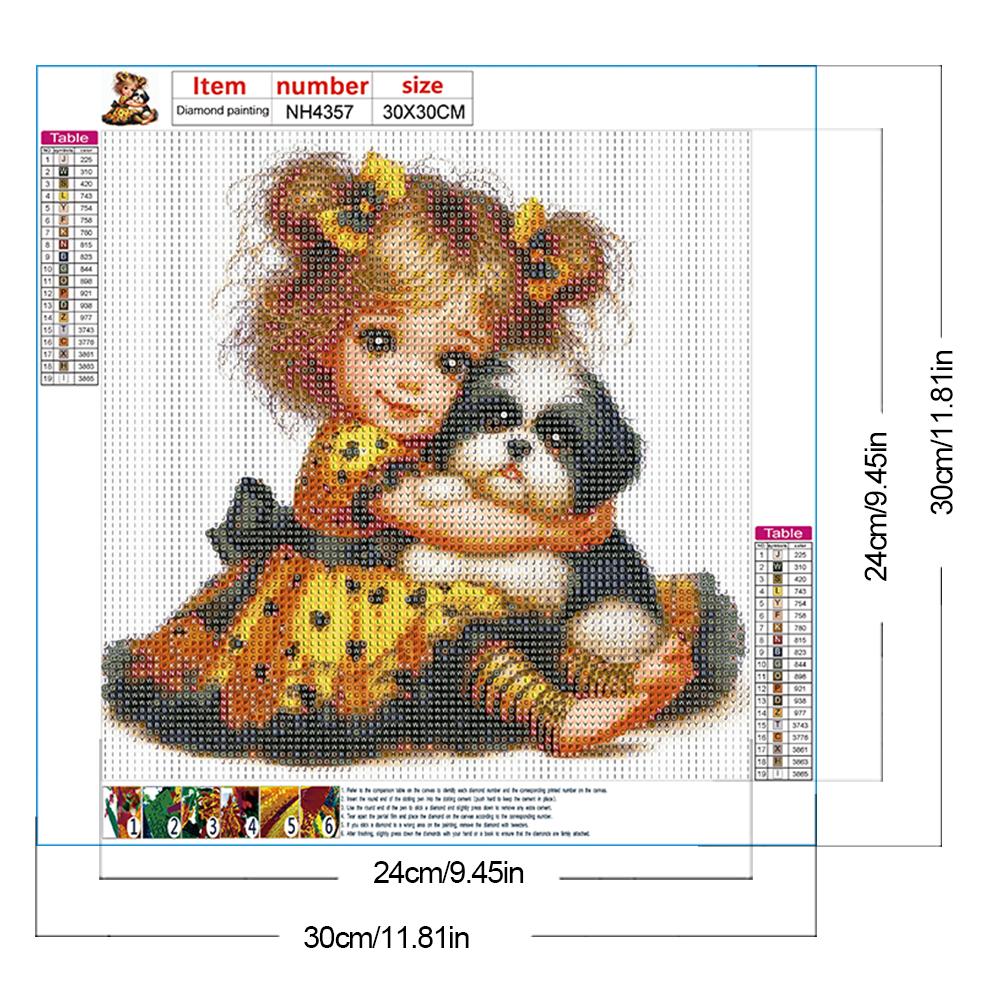 5D DIY Full Round Drill Diamond Painting Kid Kit Home Decor Art Craft AU