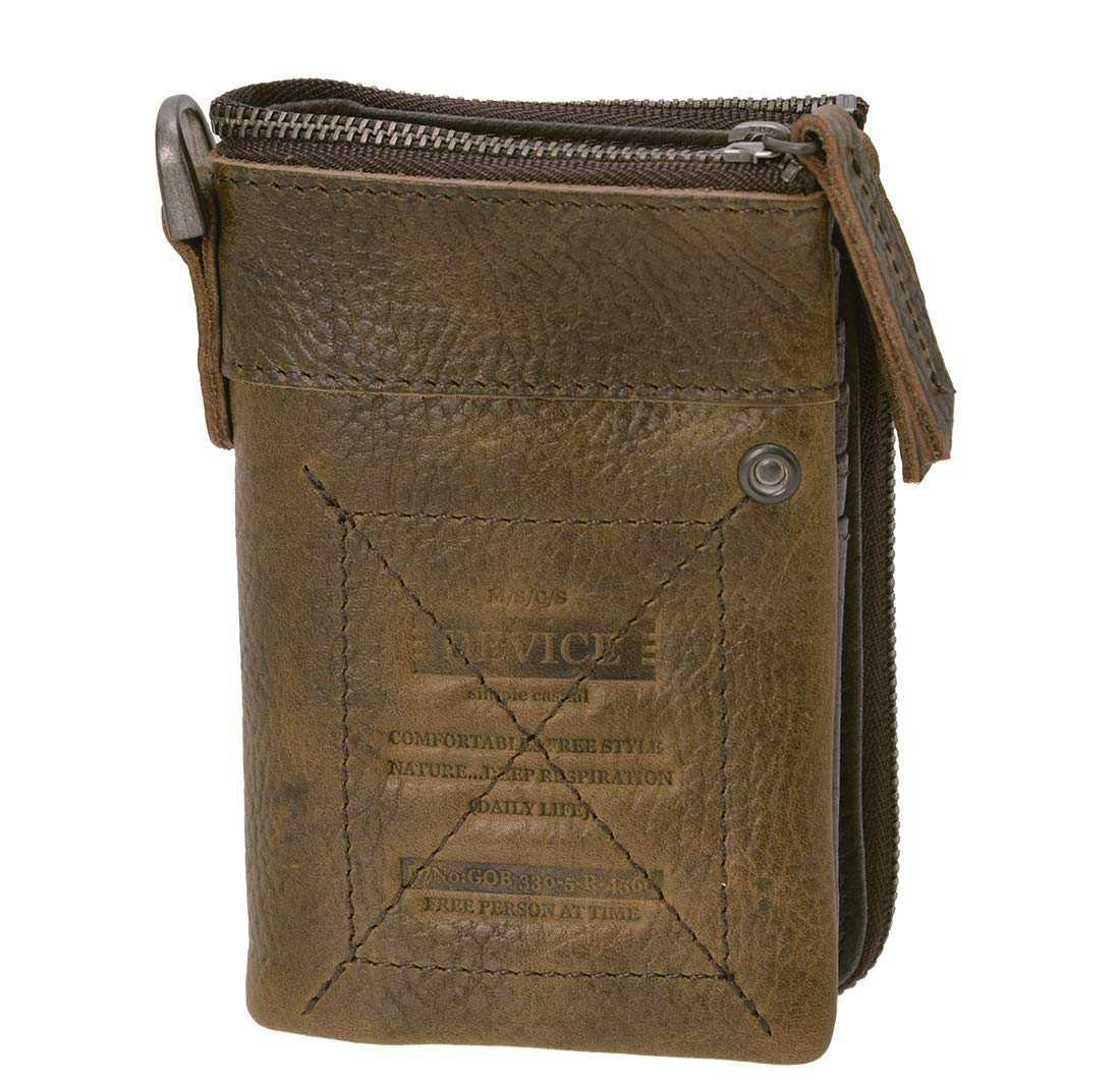 

Wallet Wallet Bifold Genuine Leather DPL60058 Khaki [Device] хакі