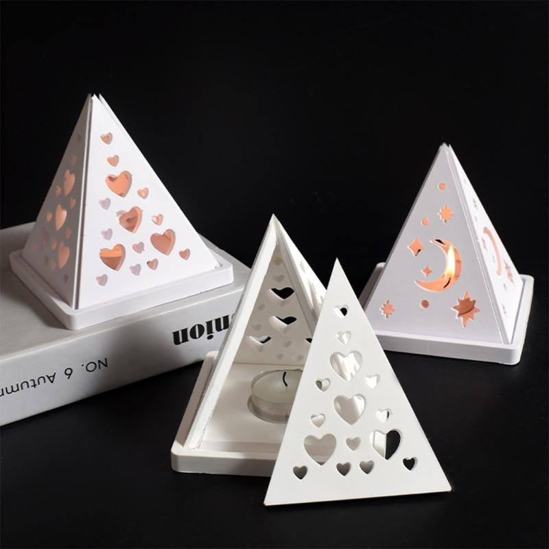 Flexible Silicone Candle Mould for Personalize Pyramid Designs Portable for Festival Occasions and Home Decoration