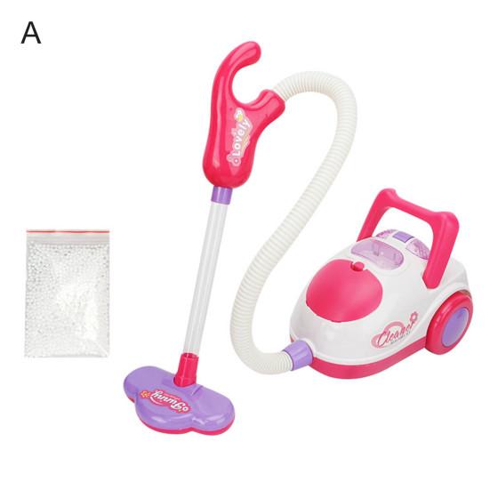 Vacuum Cleaner Toy Exquisite Pretend Play Plastic Boys Girls Electric Cleaning Toy with Light Birthday Gift