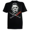 Autentisk HALLOWEEN Film Michael Myers Kniver Ansikt T-skjorte S M L XL 2XL NY