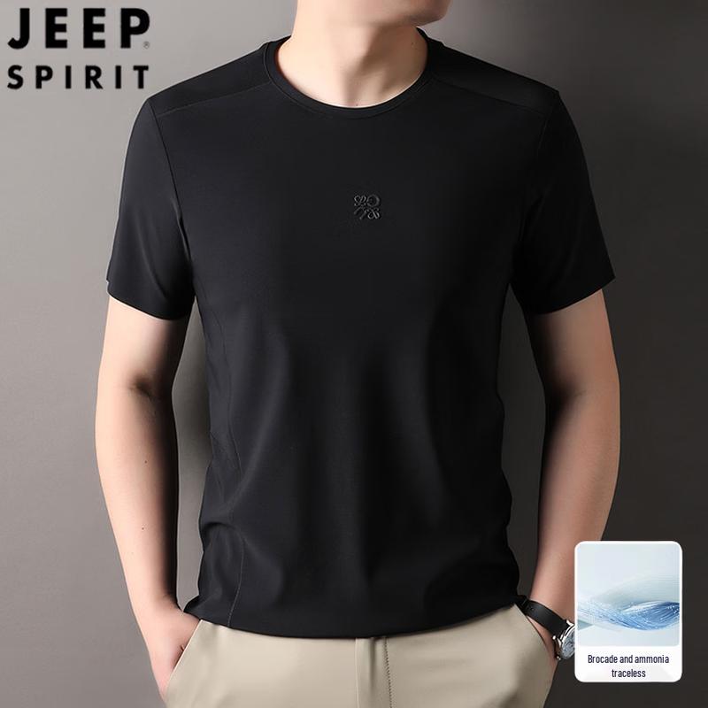 JEEP SPIRIT Men s Antibacterial Cooling Short Sleeve T-Shirt 52