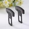 2 Pcs Safety Belt Buckles Real Carbon Fiber Car Seat Alarm Canceler Stopper