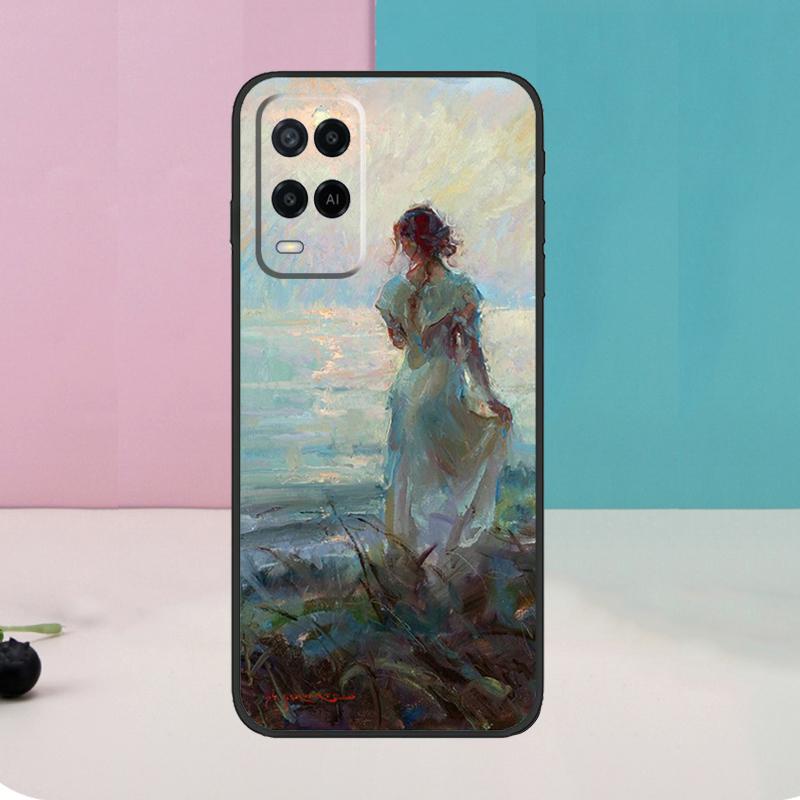 Renaissance art Painting Case For Oppo A60 A80 A40 A15 A16 A17 A57 A94 A74 A54 A76 A96 A18 A38 A58 A78 A98 A5 A6 Pro