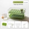 Press-Type Ice Cube Tray with Storage Container