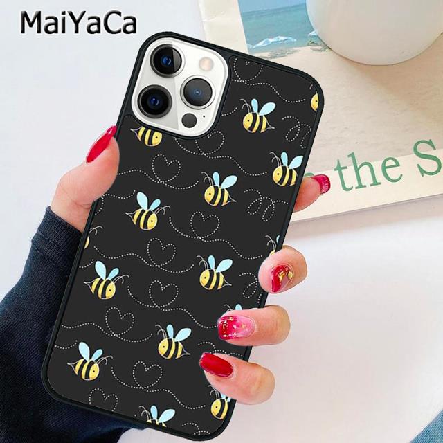 Bees Phone Case Cover For iPhone 17 Air 13 14 16 16e 15 pro max plus 11 12 shell  coque