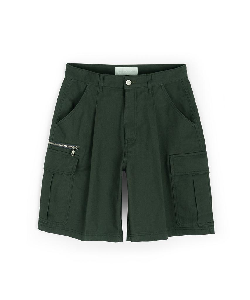 Sekeonmonollogeu Multi-Pocket Cotton Cargo Shorts Khaki Sept002Khaki