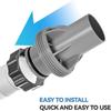 Adaptor Conector Furtun Piscină 38mm Rezistent la Scurgeri Fiting Plastic pentru Conexiune Conductă Apă Piscină