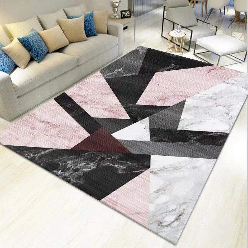 

Non-slip Entrance Door Mat Washable Nordic Style Parlor Geometric CARPET FOR LIVE ROOM Bedroom Decoration Lounge Rug Foldable 60x90cm