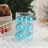 8cm Laser Christmas Balls Pendant Shatterproof Reusable Colorful Christmas Hanging Balls Elegant Plastic Xmas Tree Pendants