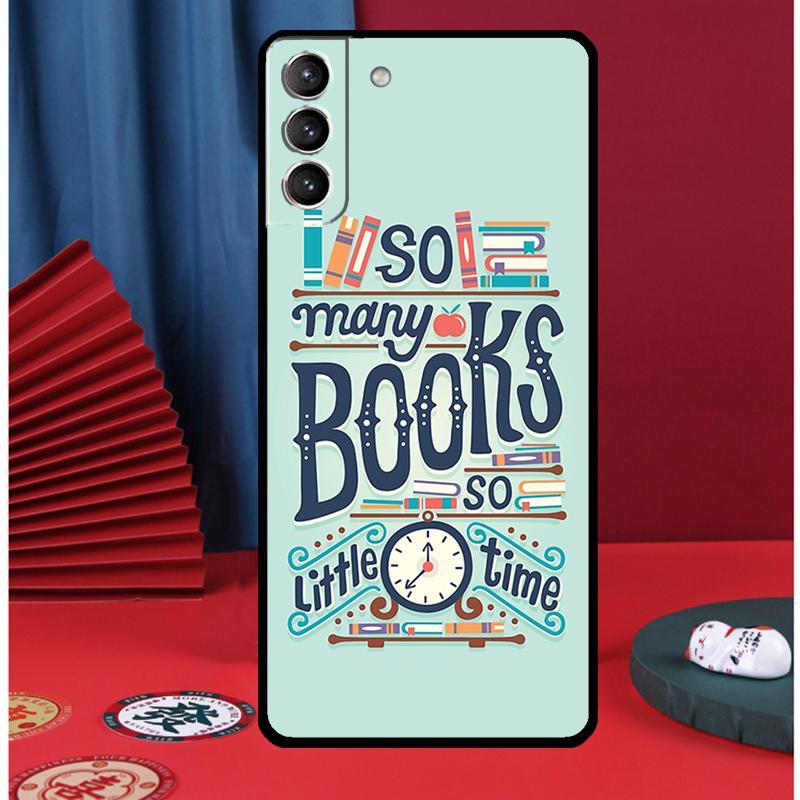 Read Books illustration Phone Case For Samsung Galaxy S24 Ultra S9 S10 S20 FE S21 S22 S23 Plus S25 Ultra Back Cover