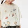Girls' Hand-Painted Graphic Short Sleeve T-Shirt