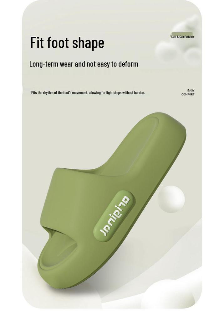 2026 Unisex Non-Slip EVA Sandals: Thick Sole, Odor-Resistant, High-End Feel for Outdoor & Bathroom Wear
