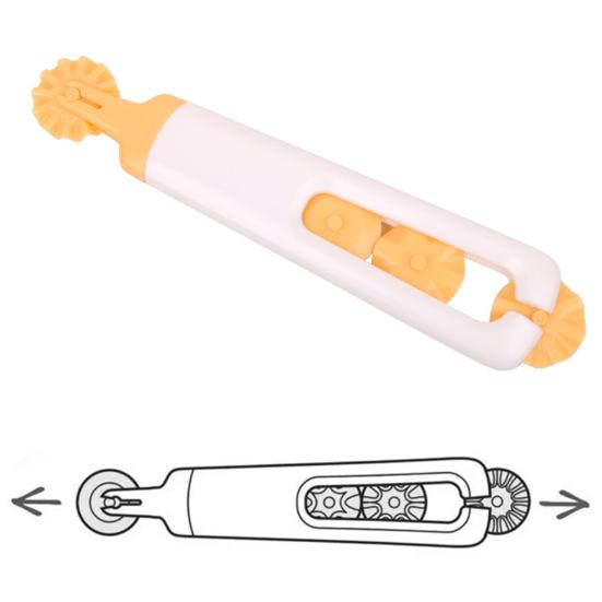 Instrument de tăiat aluat Roller Docker Instrument de tăiere aluat de calitate alimentară fără BPA Mini dimensiune ușor DIY Instrument de tăiat aluat cu val Accesorii de bucătărie