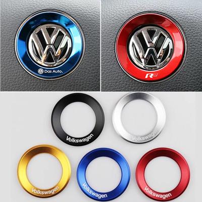 2025 Caldo 1Pz Adesivi Volante Auto Emblema Decorativo Per Volkswagen VW R-line GTI R Polo Golf Touareg Passat Magotan Tigu