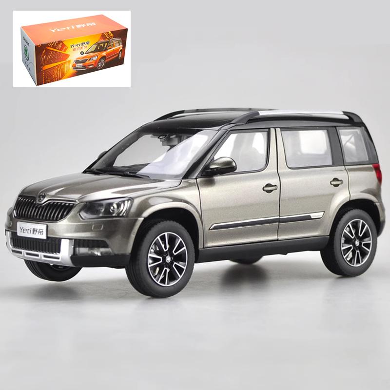 AAABW1 1:18 SKODA Yeti SUV Alloy Car Model Diecast Metal City Off-road Vehicles Car Model High Simulation Collection Childrens Toy Gift