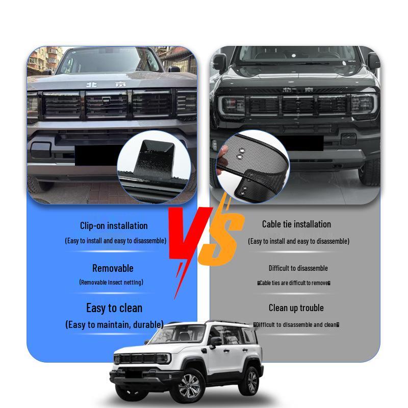Insect Net: Front Grille Radiator Protector for Beijing BJ40 Fuel Version, Insect & Catkin Defense Accessory.