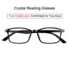 Crystal Reading Glasses For Men Women Anti Scratch Black Red