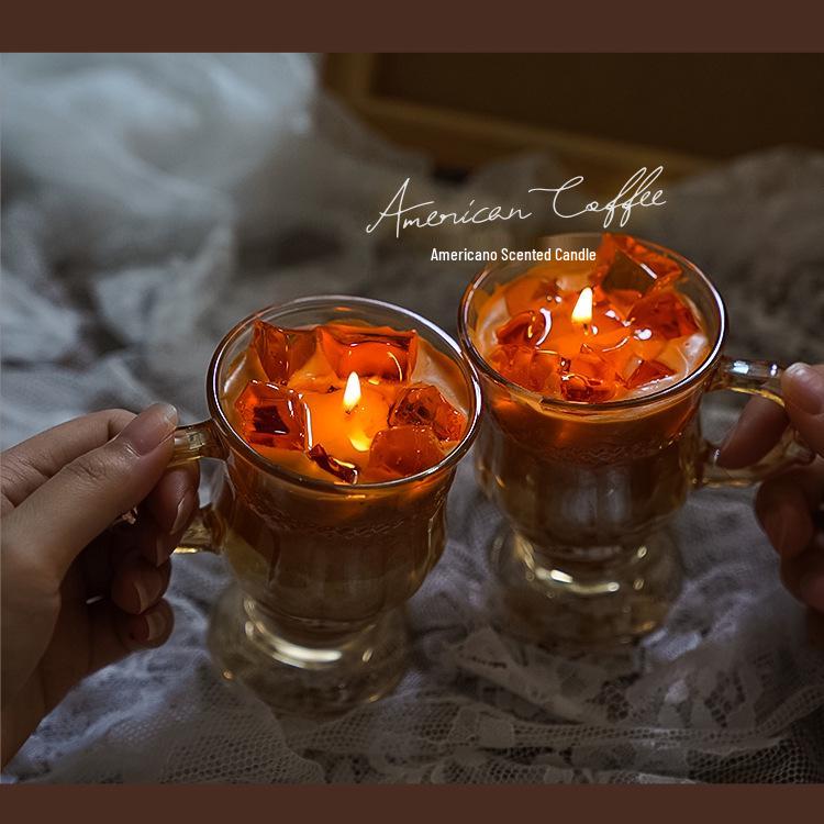 High-End Coffee Scented Candle Cup - Unique Fragrance Souvenir Gift