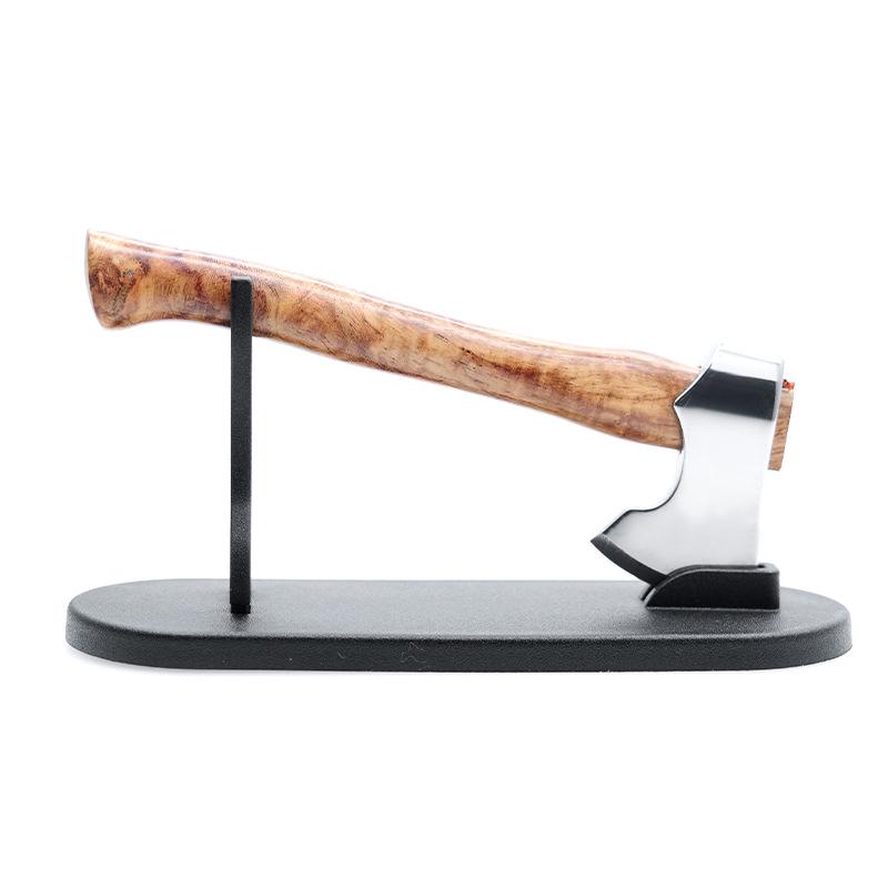 Exquisite Mini Axe Desktop Ornament and Pencil Sharpener with Wooden Handle