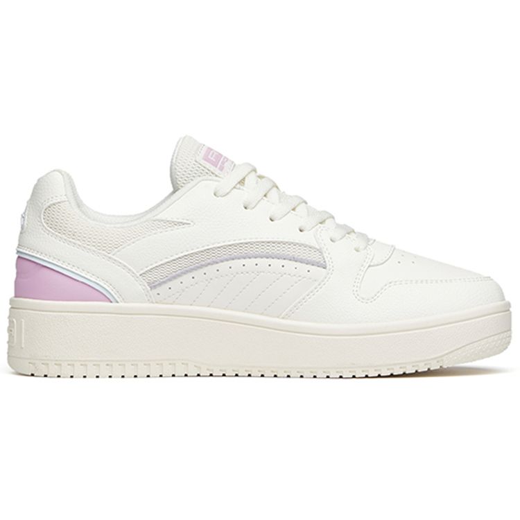 Anta Lightweight Durable Non-Slip Low-Top Casual Sneakers Women Sneakers White Gray Purple 922148066-2