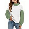 Kids Casual Printed Raglan Long Sleeve Lightweight Sweatshirt for Everyday Wear