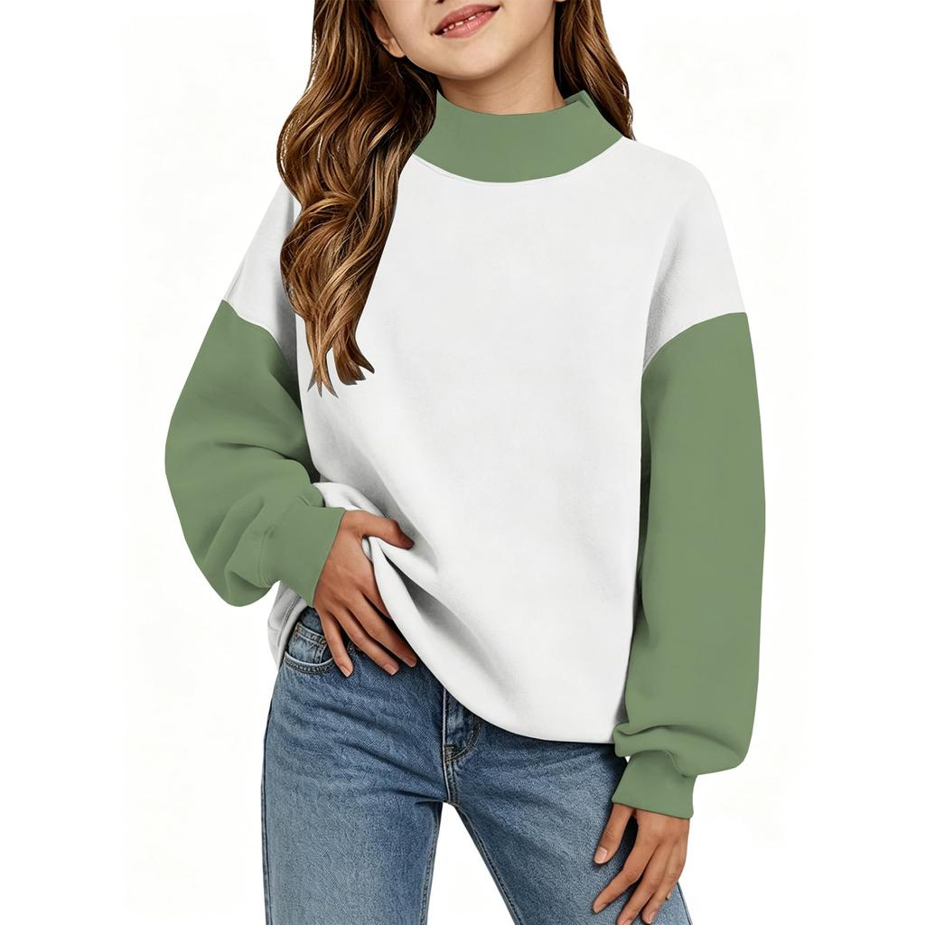 Kids Casual Printed Raglan Long Sleeve Lightweight Sweatshirt for Everyday Wear