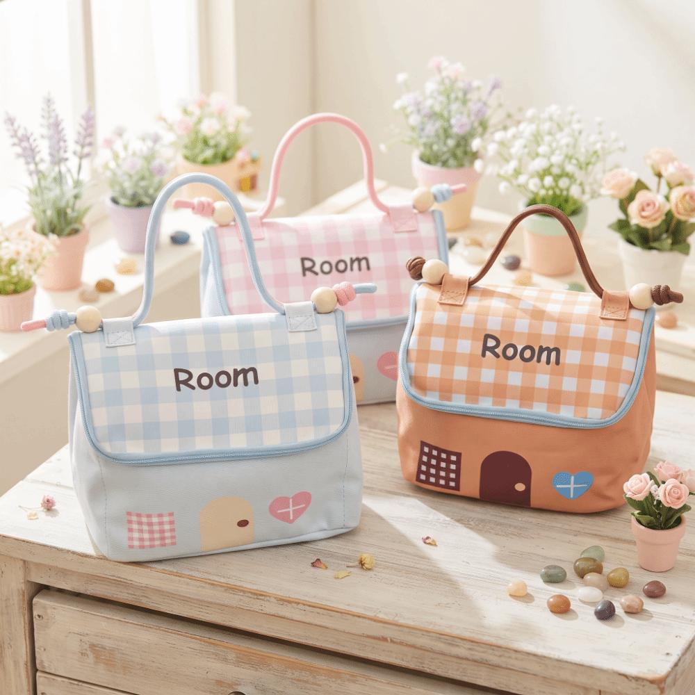 Large Capacity Cosmetic Bag House Shape Portable Toiletry Organizer Makeup Bag  Home Storage