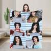 Kpop Babymonsters Group Blankets Velvet Spring/Autumn  Multi-function Lightweight Throw Blanket for Home Office Bedspreads