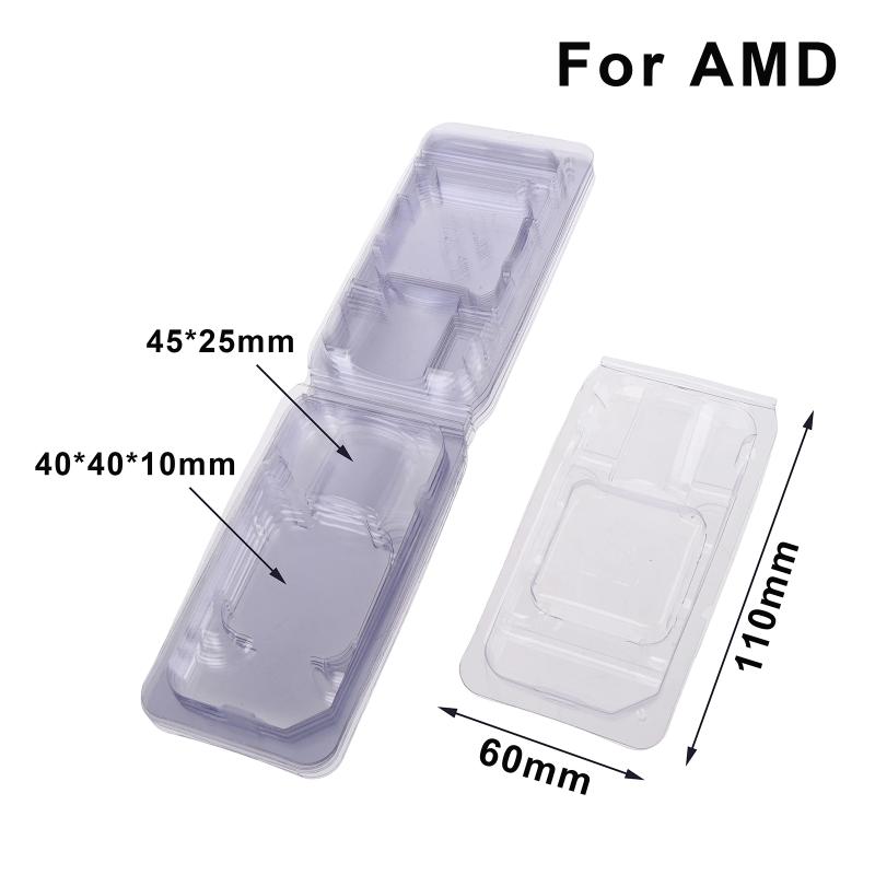 10Pcs CPU Inner Blister Support Protection Shell Anti-Collision Bottom Cover for Computer Assembly Motherboard Maintenance