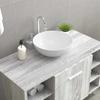 vidaXL Sink White 28x28x10 Cm Ceramic