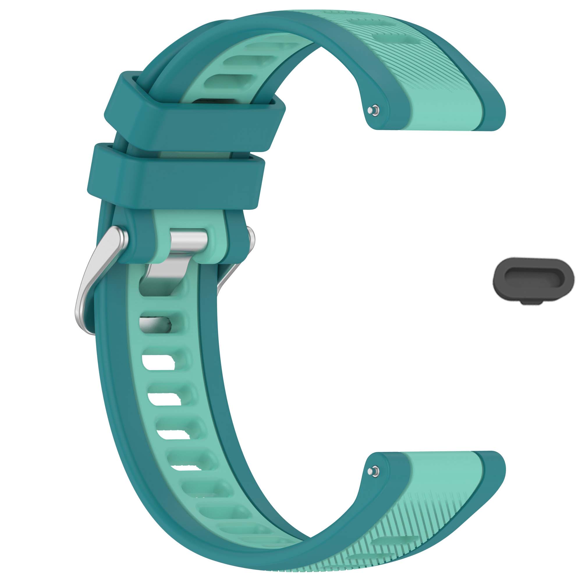 

2025 20MM Silicone Strap For Garmin Forerunner 55 245 255/Vivoactive 3 4 4s Replacement Smartwatch Accessories Watch Band 20mm синий