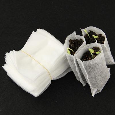 100 Stück/Packung Garten-Kinderzimmertöpfe, Sämlings-Aufzuchtbeutel, 7 x 9 cm, Stoffe