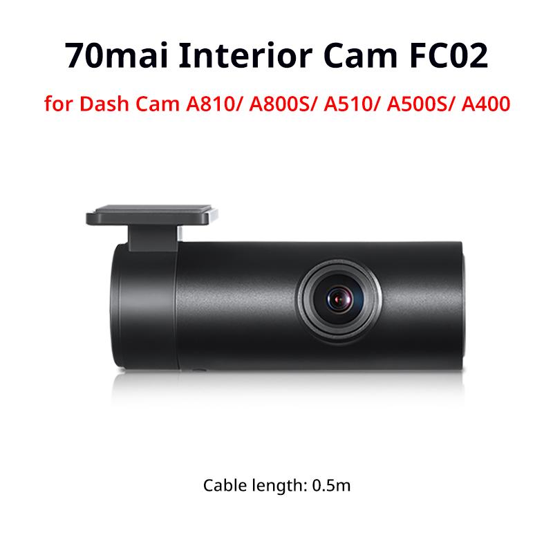 70mai Rear Cam RC06 RC12 RC14 RC22 RC24 RC41 Interior Cam FC02 for 70mai Dash Cam Dual-Channel Recording Parking Recording