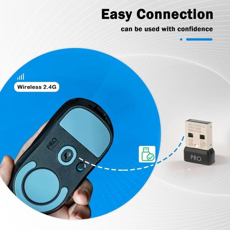 Compactly Gaming Mouse Receiver Easy Setups Sturdy Metal Plastic Design for G ProLightspeed Enhances Connectivity PC Device