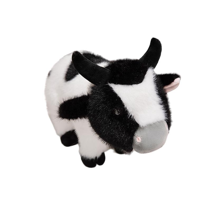 Simulatie Koe Dier Pluche Pop Zacht Gevuld Koe Stier Pluche Speelgoed Boerderij Spel Rekwisieten Levensgetrouw Dier Model Geweldig Cadeau Voor Kinderen 40cm