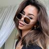 1/2pcs New Double Beam Metal Large Frame Polygon Sunglasses Fashion Women Men Sun Glasses Black Brown Mirror Eyewear UV400