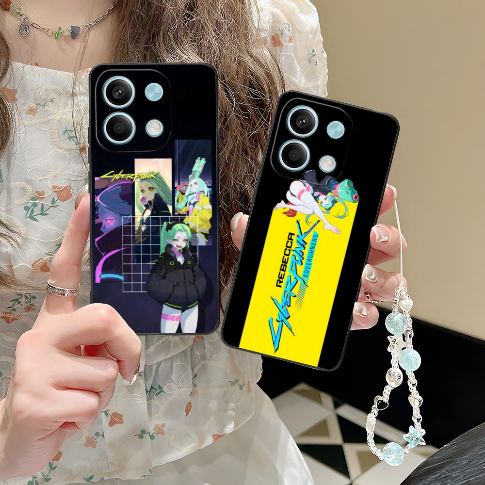 Punk Girl Rebecca Mobile Phone Case for POCO F7 F6 F5 F4 F3 F2 Pro GT C75 C71 C65 C61 C40 Pro Ultra Colorful Printing Cover