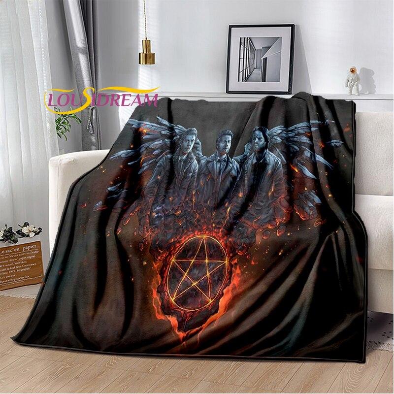 

Drama Supernatural Characters Blanket Couch Quilt Cover Travel super natural Throw Blanket Flannel Blanket Bedspread 180x230cm