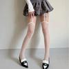 Summer Sexy Spicy Girls Stockings Versatile Hollow Lace Fishnet Stockings Over Knee Women Pantyhose Mesh Nylon Fishnet Tights