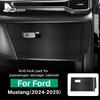For Ford Mustang GT Dark Horse EcoBoost 2025 2025 2026 Anti-kick Pad LHD RHD Car Copilot Storage Box Sticker Carbon Fiber Suede