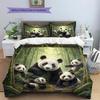 Cartoon Pattern Bedding Quilt Set Quilt Cover Pillowcase Home Decoration Birthday Gift (1 * duvet cover + 2 * pillowcase, without core)