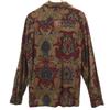 Supreme 15AW Paisley Pattern Long sleeve Open collar shirt M Burgundy Men's Used