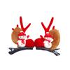 Girls Side Clip Children Gift Women Barrettes Antler Hairpins Bangs Clip Christmas Hair Clips