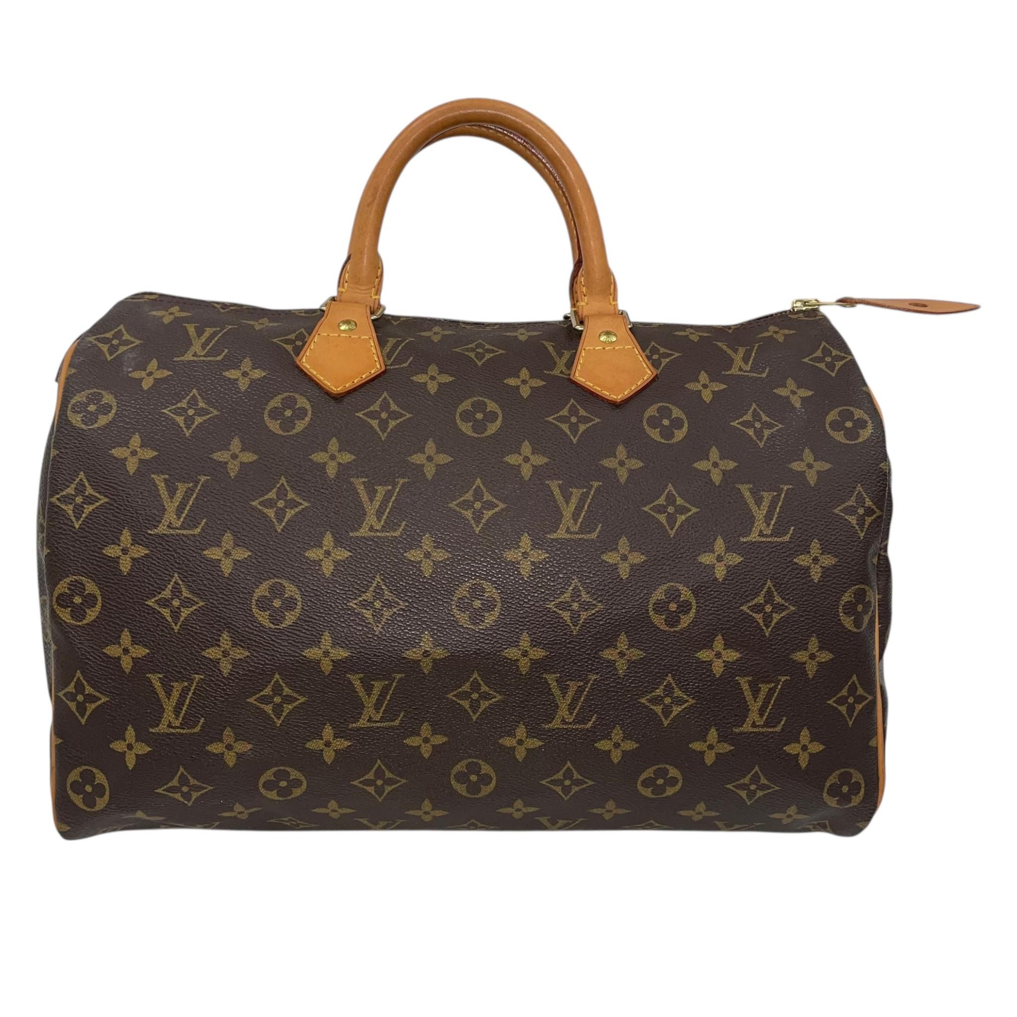 

Вживана сумка Louis Vuitton Monogram Speedy 35 M41524 Бостонська сумка Канва Коричневий Оригінал 1213 one size коричневий