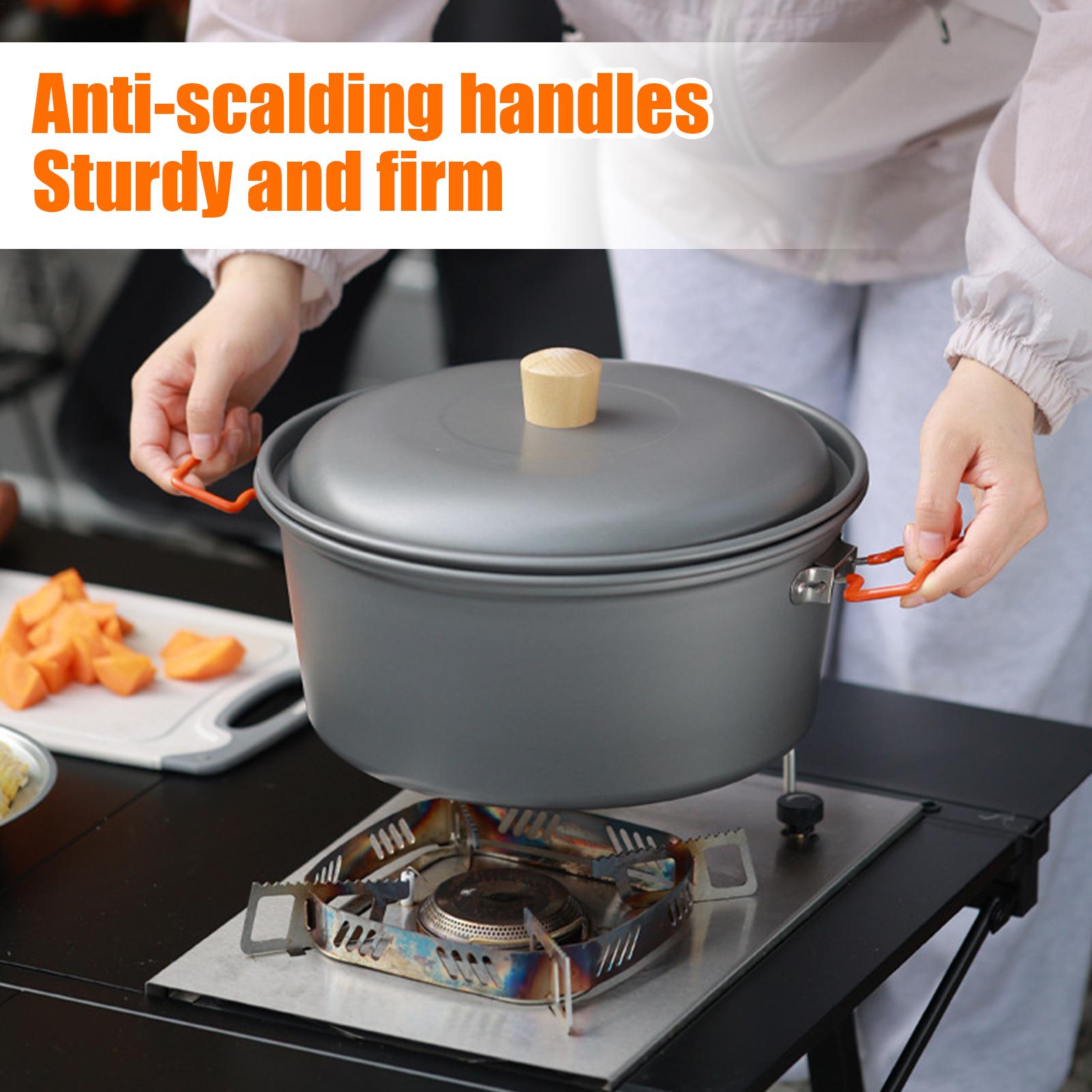 Camp Pot 7.5L Portable Camping Steamer Backpacking Pot Aluminum Alloy Heat-Resistant Camp Steamer Portable Picnic Gear For China Mainland